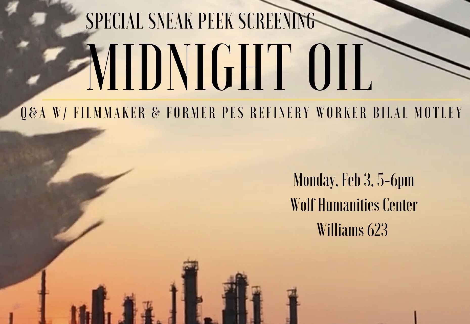 midnight oil screening poster
