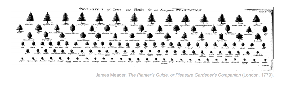 James Meader, The Planter’s Guide, or Pleasure Gardener’s Companion (London, 1779).