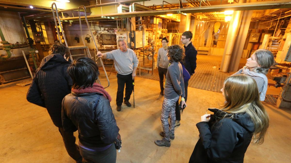 First Wastewater Walk with Lize Mogel, at the Stonybrook Sewage Authority facility in Princeton New Jersey, 2015. Photo by FICTILIS.
